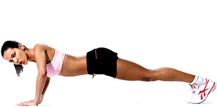 Bruna doing press ups